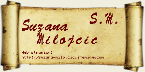 Suzana Milojčić vizit kartica